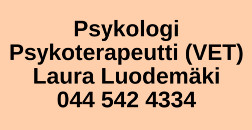 Psykologi Psykoterapeutti (VET) Laura Luodemäki logo